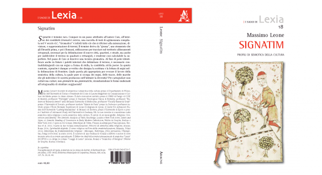 New Book: Signatim: Profili di semiotica della cultura, Massimo Leone