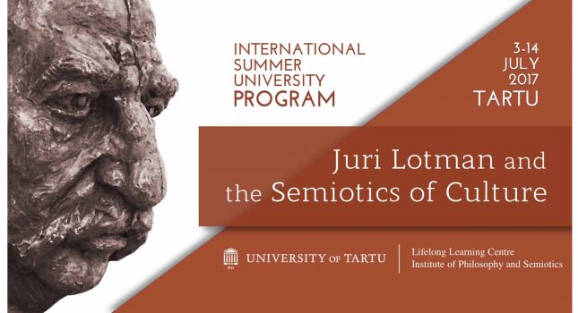 Summer university program at the University of Tartu: Juri Lotman and the Semiotics of Culture 2017