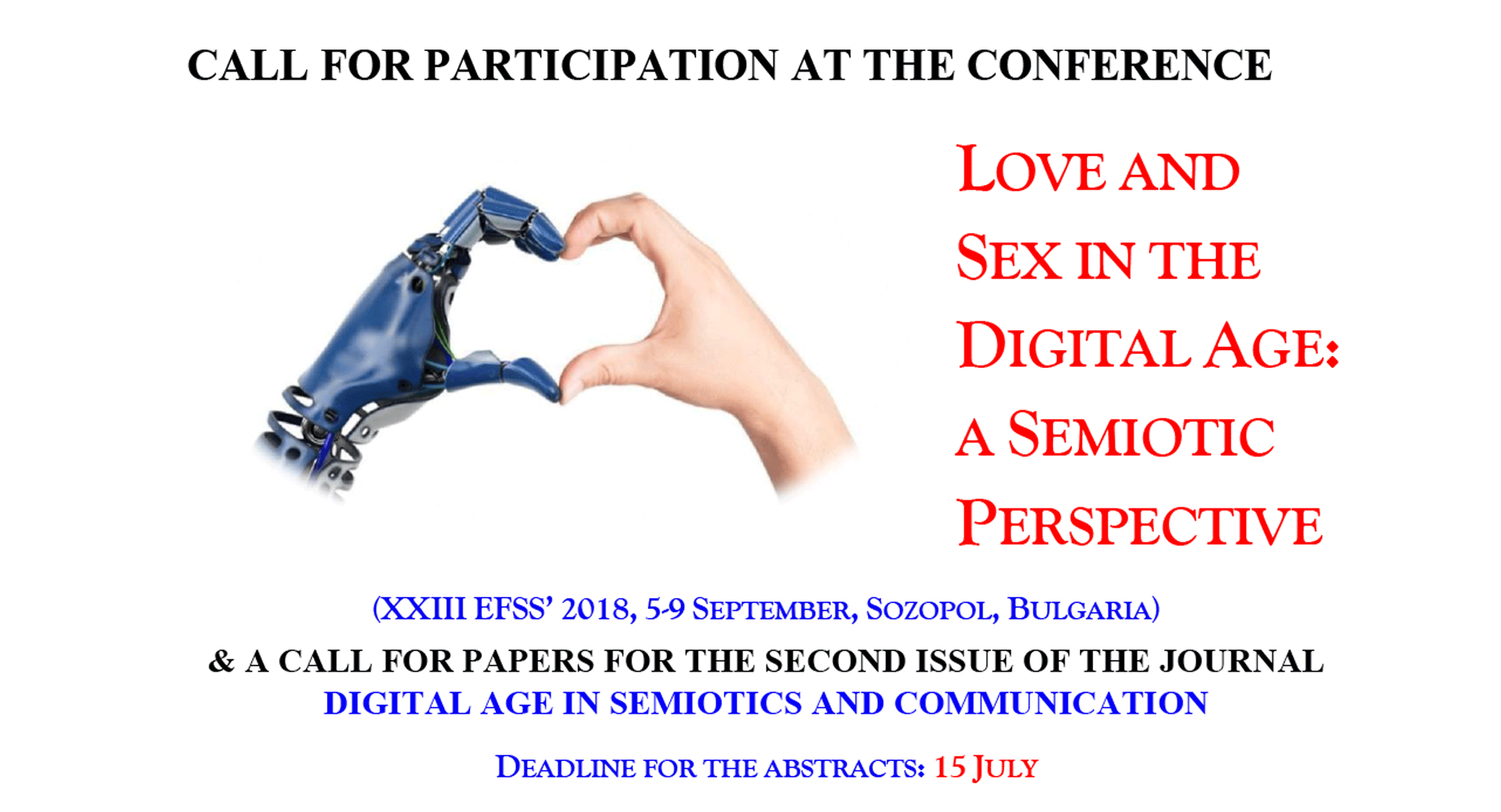 CFP Love and sex in the digital age a semiotic perspective IASS-AIS