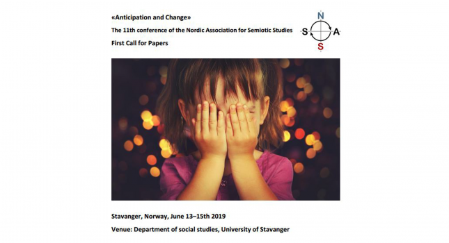 2nd CFP: «Anticipation and Change»  The 11th conference of the Nordic Association for Semiotic Studies