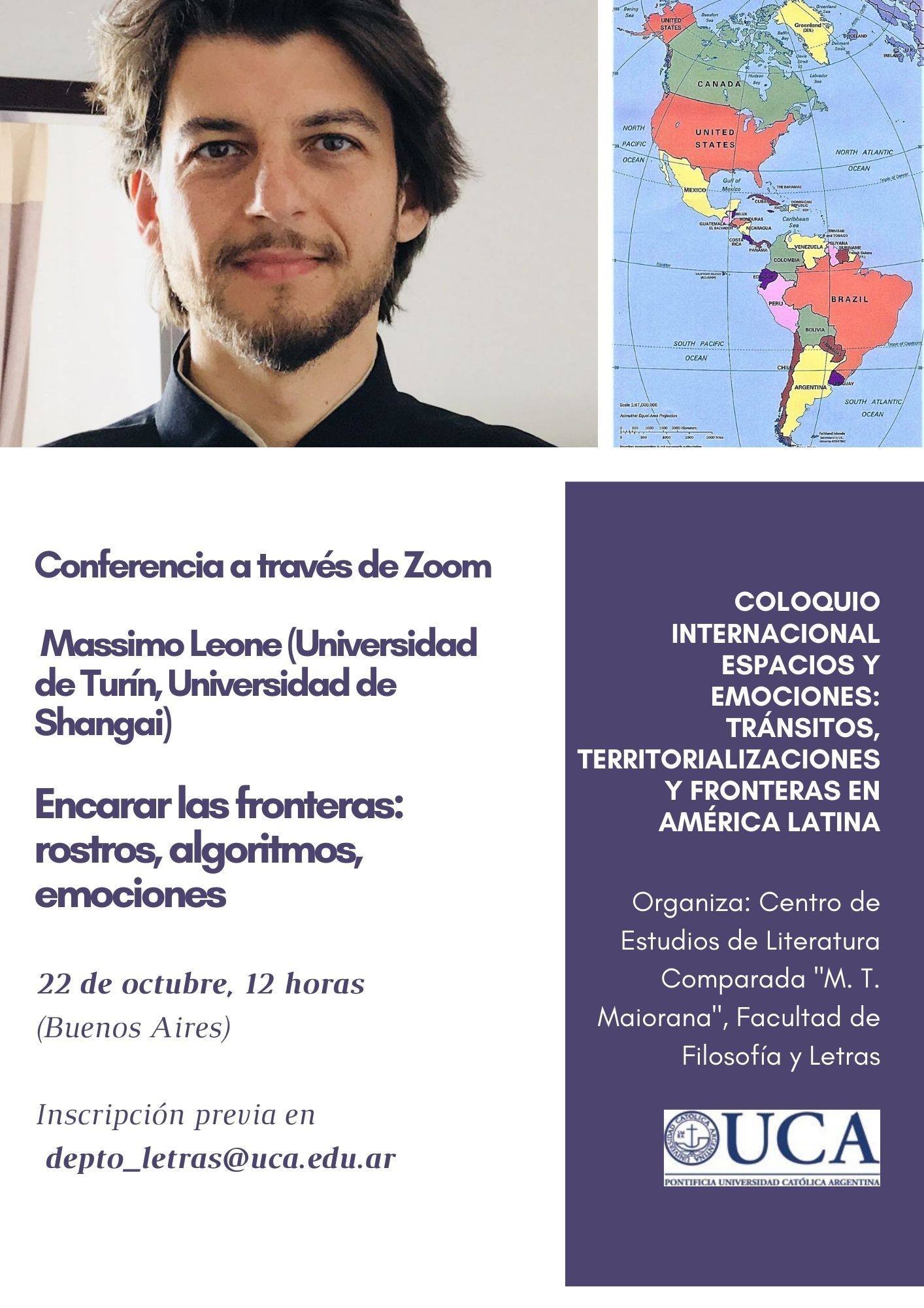 Massimo Leone’s Conference: Encarar las fronteras: rostros, algoritmos ...